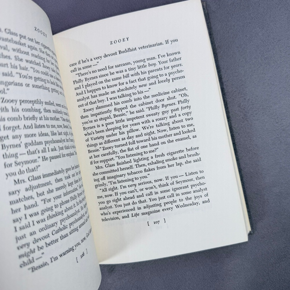 Franny and Zooey by J.D. Salinger 1961 Second Printing Hardcover Signed Fiction - Picture 10 of 12